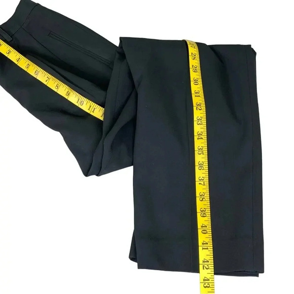 Lafayette 148 Vintage 100% Wool High Rise Straight Leg Casual Pants Size 8 Black - Picture 14 of 15